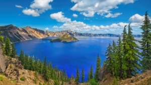 Crater Lake in Klamath County, OR